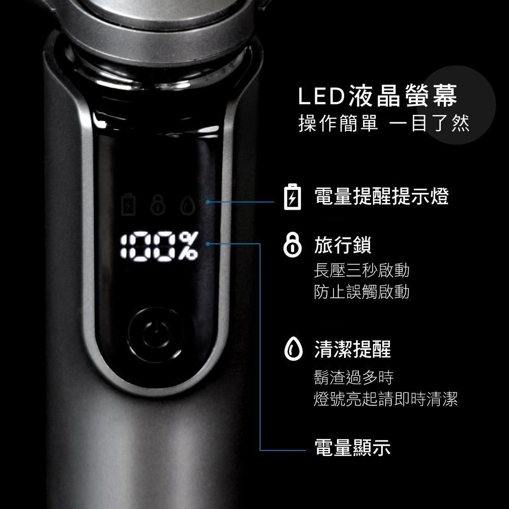 【現貨附發票】KINYO 耐嘉 三刀頭極速快充水洗刮鬍刀 電鬍刀 1入 KS-507-細節圖5