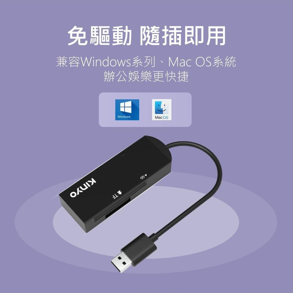 【現貨附發票】KINYO 耐嘉 雙槽迷你讀卡機 1入 KCR-219-細節圖5