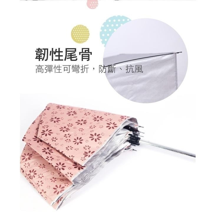 【現貨附發票】KINYO 耐嘉 21吋三折銀膠輕量晴雨傘 1入 KU-9050-細節圖7