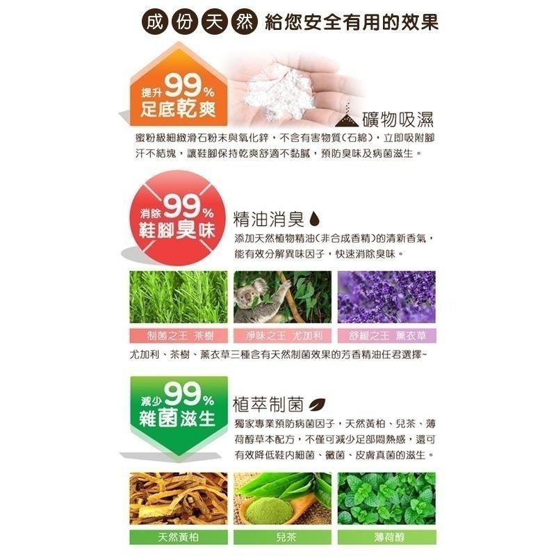 【現貨附發票】足好用 鞋腳除臭粉 除鞋臭 鞋內除臭粉 除腳臭 鞋粉 10g /包-細節圖3