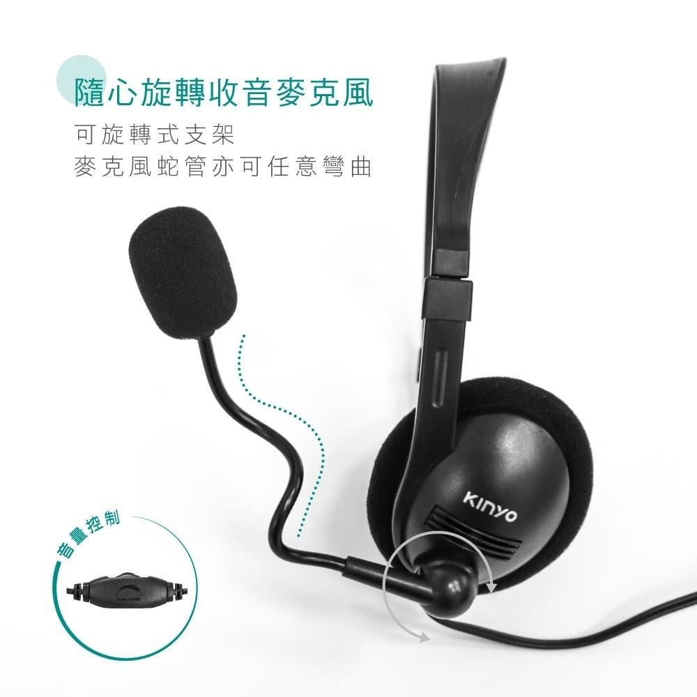 【現貨附發票】KINYO 耐嘉 經典耳機麥克風 1入 EM-2103-細節圖2