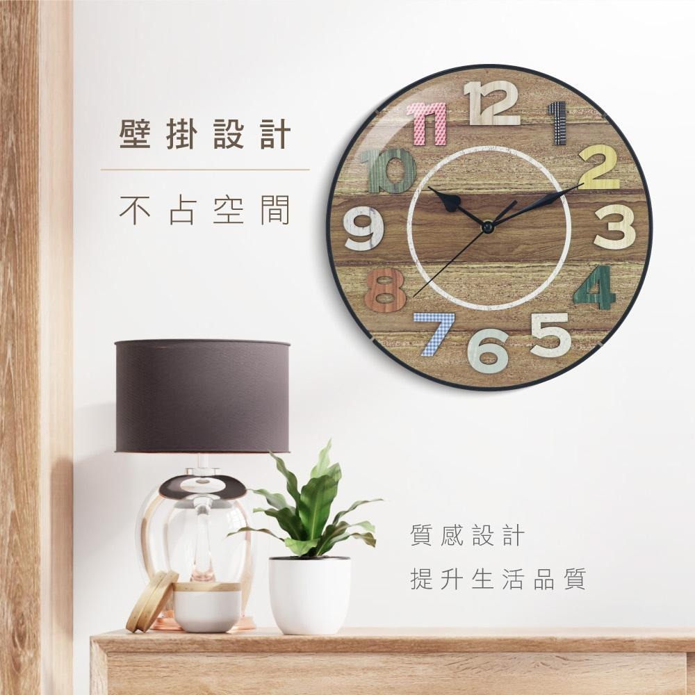 【現貨附發票】KINYO 耐嘉 12吋鄉村風質樸經典靜音掛鐘 時鐘 1入 CL-215-細節圖5
