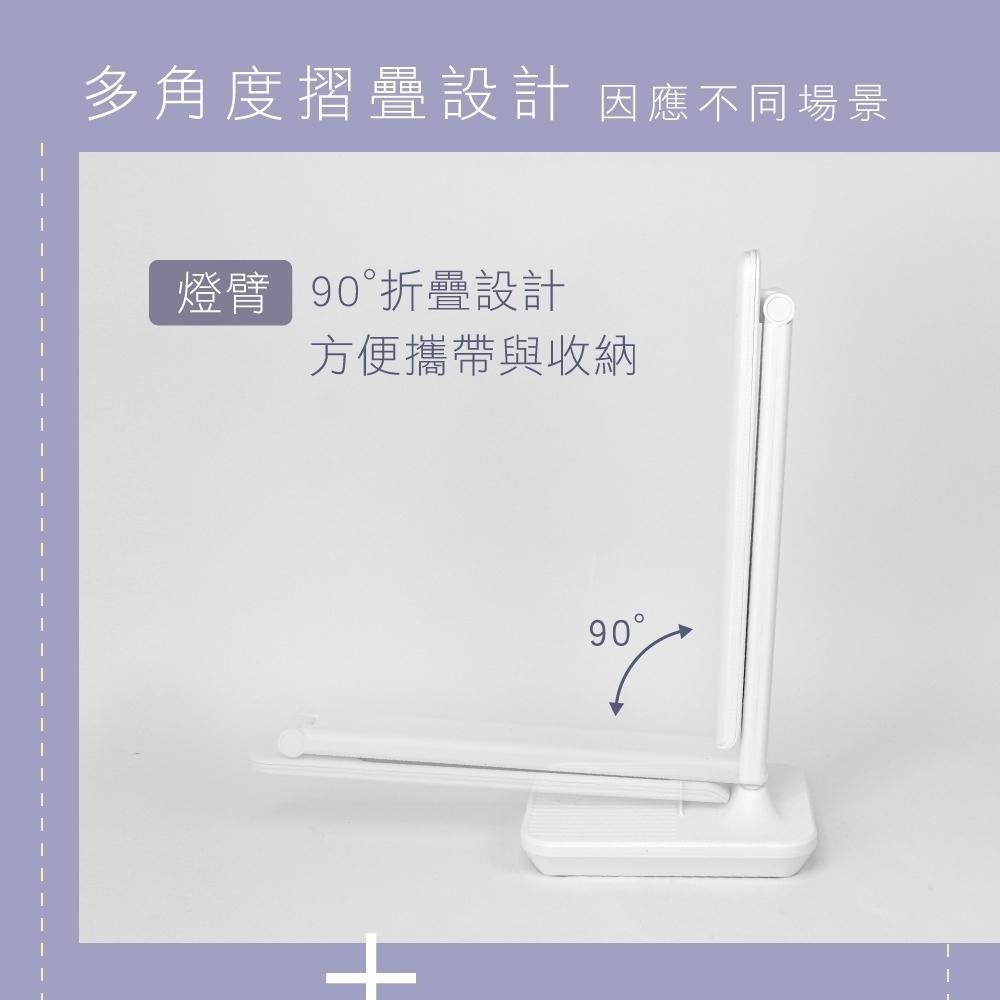 【現貨附發票】KINYO 耐嘉 充電式折疊檯燈 照明燈 露營燈 1入 PLED-4187-細節圖5