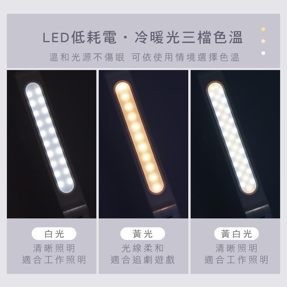 【現貨附發票】KINYO 耐嘉 充電式折疊檯燈 照明燈 露營燈 1入 PLED-4187-細節圖3