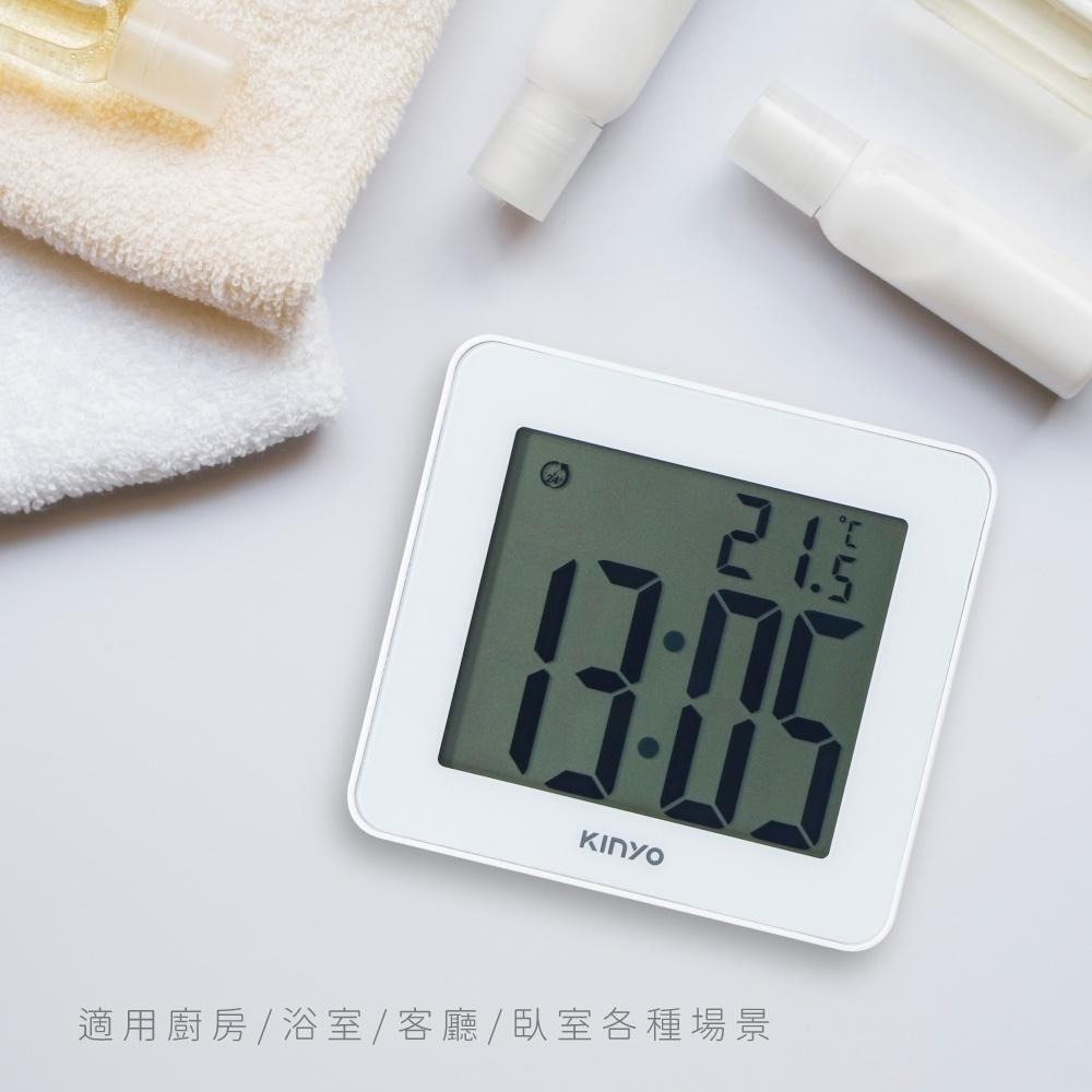 【現貨附發票】KINYO 耐嘉 多功能防水電子鐘 正倒數計時器溫度計時鐘鬧鐘 1入 TD-390-細節圖8