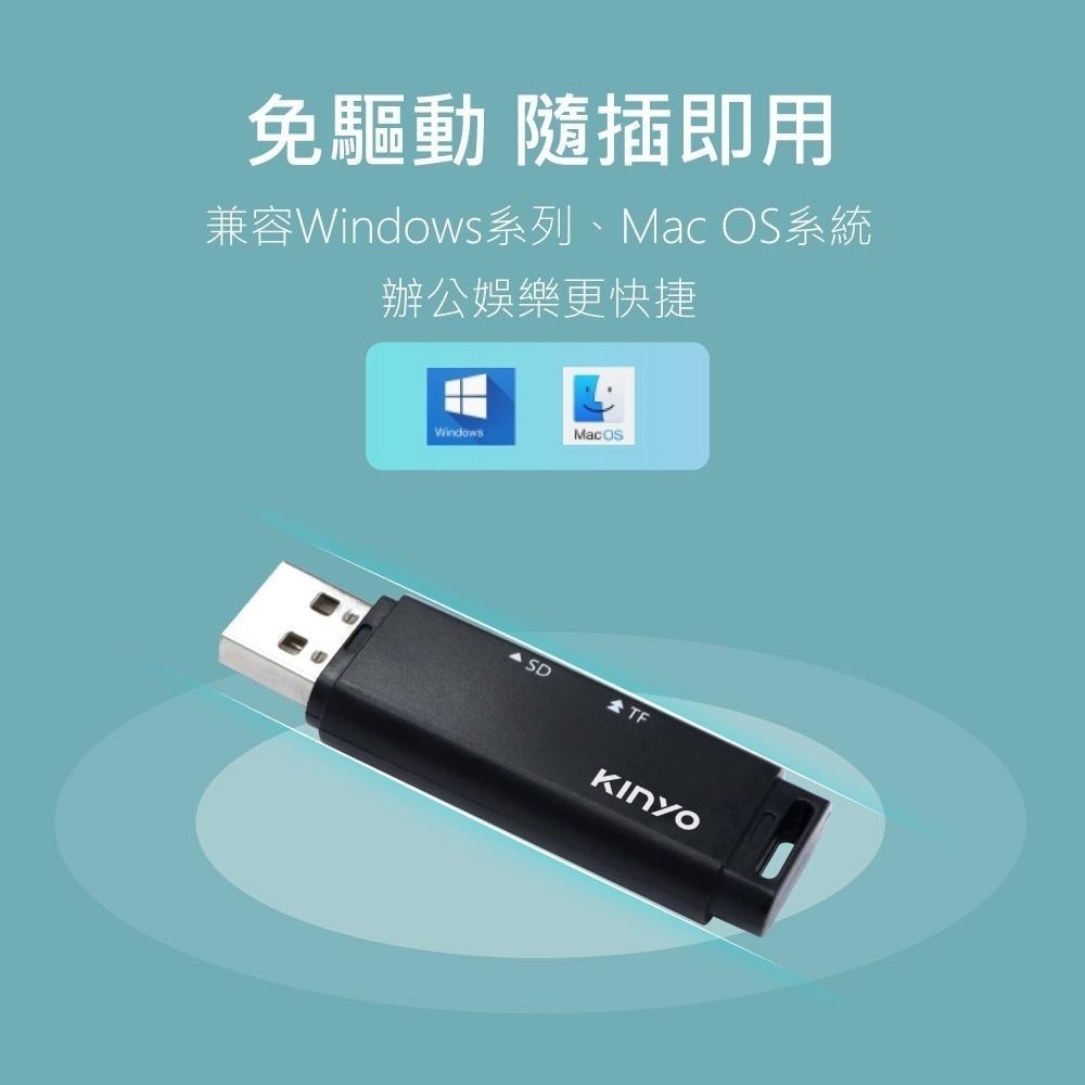 【現貨附發票】KINYO 耐嘉 雙槽迷你讀卡機 1入 KCR-218-細節圖5