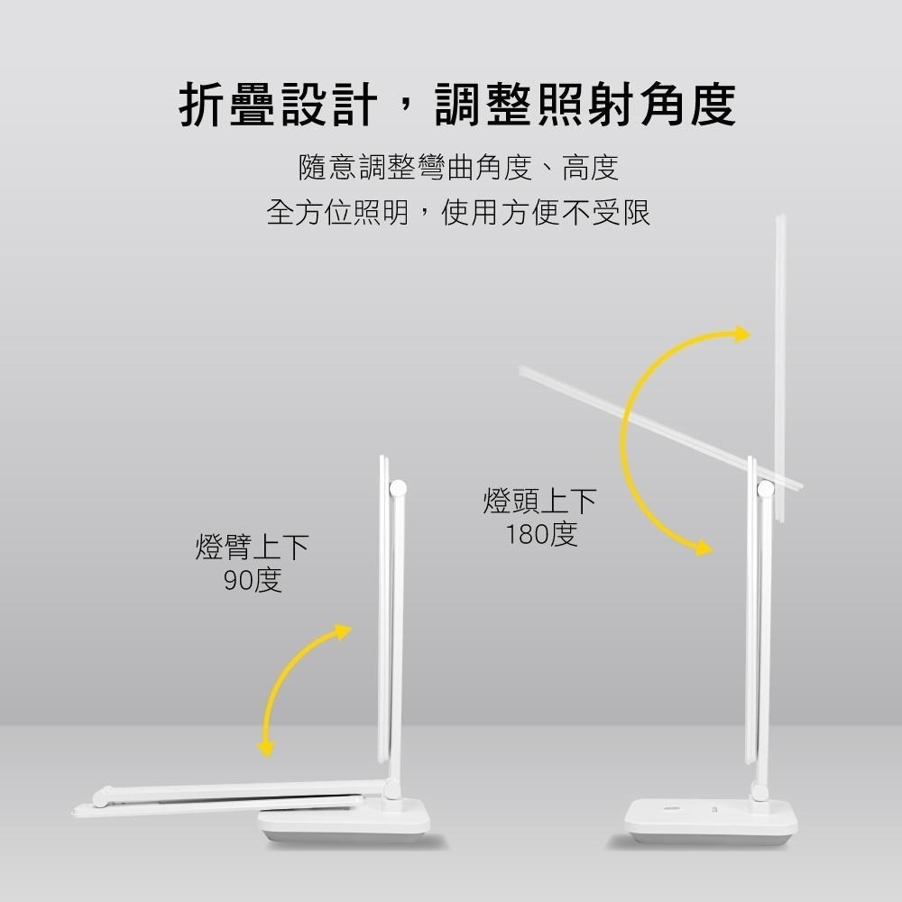 【現貨附發票】KINYO 耐嘉 無線摺疊LED檯燈 照明燈 露營燈 1入 PLED-4189-細節圖7