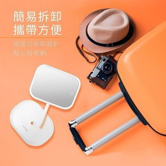 【現貨附發票】KINYO 耐嘉 LED觸控調光化妝鏡 1入 BM-077-細節圖9
