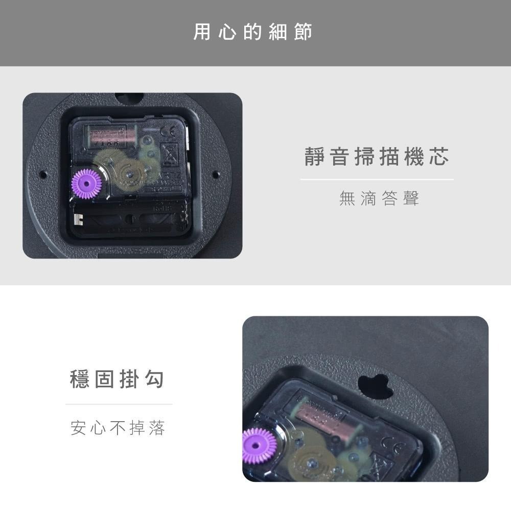 【現貨附發票】KINYO 耐嘉 12吋369時尚靜音掛鐘 時鐘 1入 CL-122-細節圖4