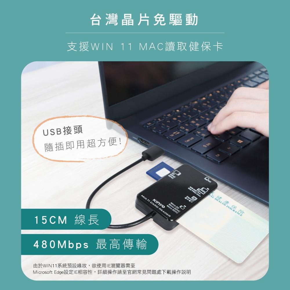 【現貨附發票】KINYO 耐嘉 多合一晶片讀卡機 1入 KCR-6250-細節圖4