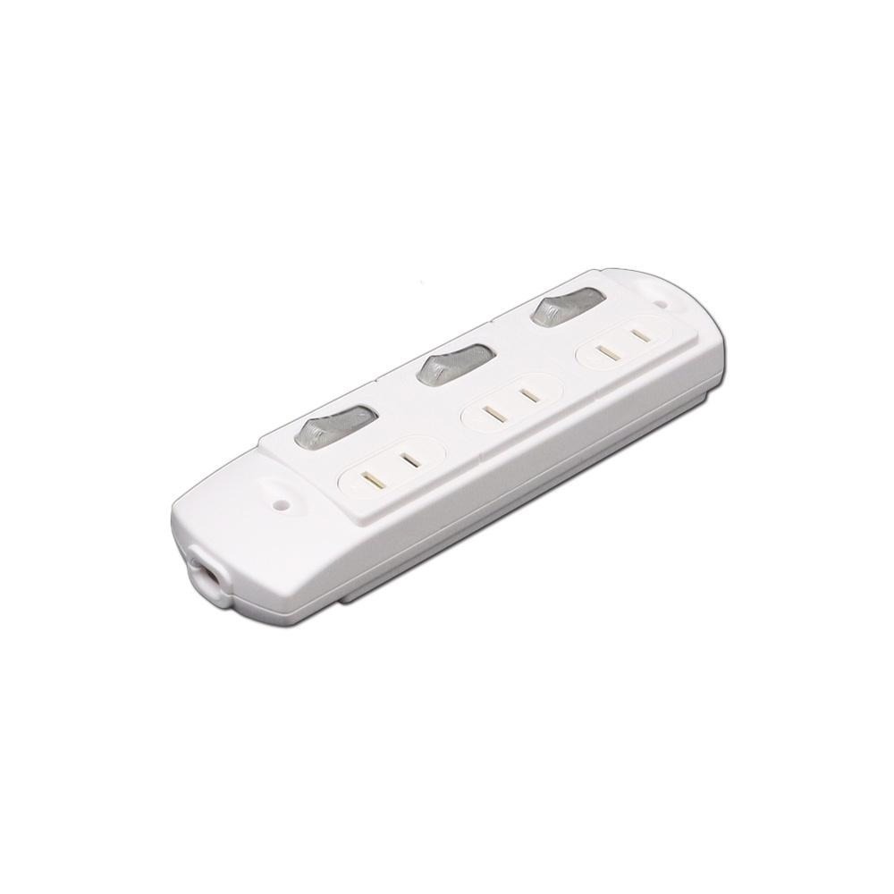 【現貨附發票】朝日電工 Double Sun 雙日 2P防雷3開3插DIY插接器 分接器 插座 1入 DR-8C-細節圖2