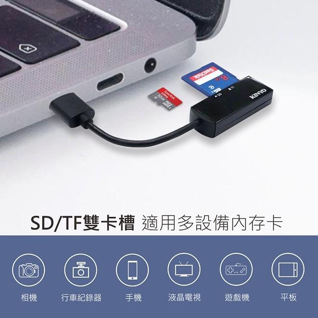 【現貨附發票】KINYO 耐嘉 雙槽迷你讀卡機 1入 KCR-119-細節圖3