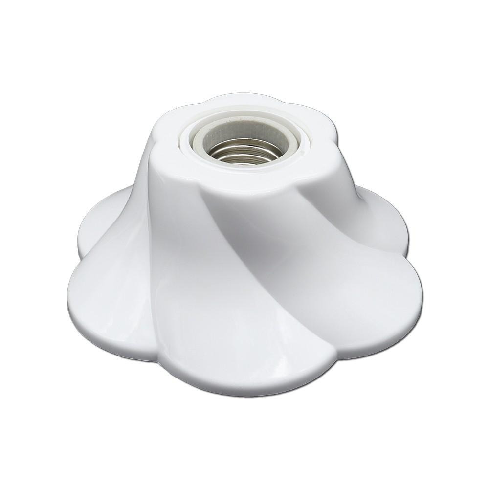 【現貨附發票】雙日 朝日電工 瓷芯花瓣引掛燈座 E27 1入 P-YM-701-細節圖2