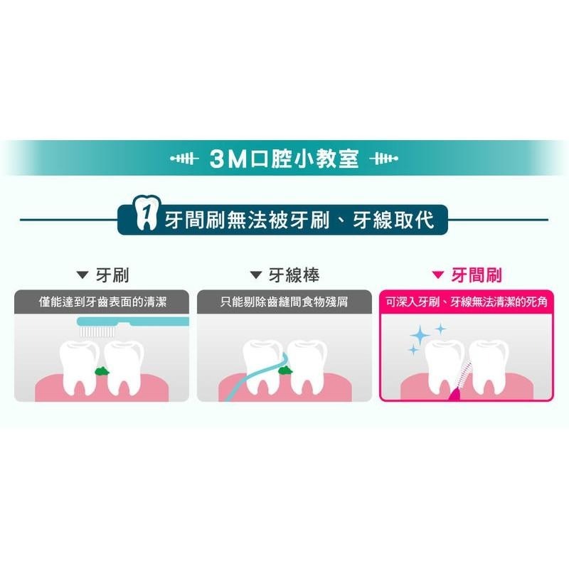 【現貨附發票】3M 護牙牙間刷 L型4支 /卡 (SSS號0.7mm)-細節圖3