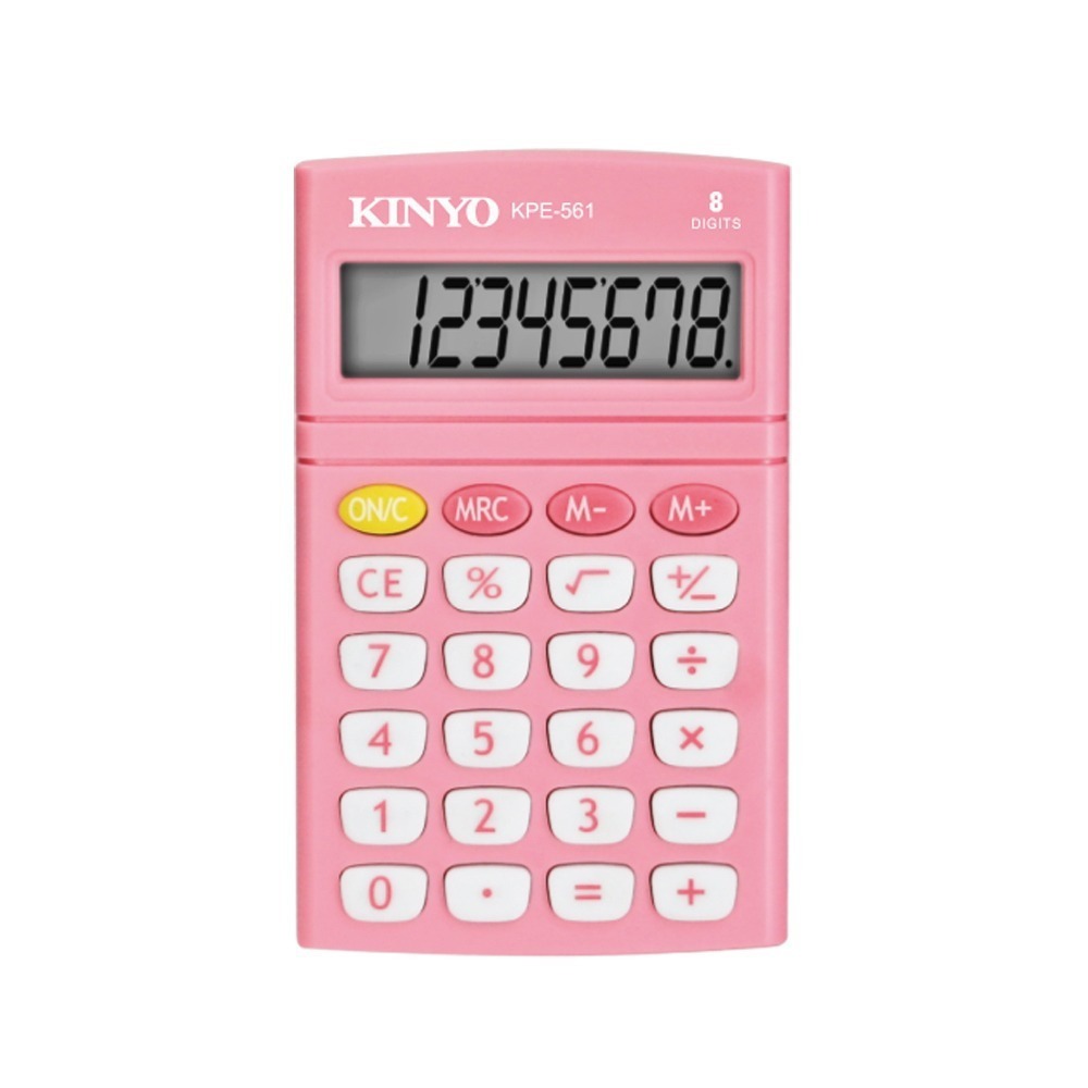 【現貨附發票】KINYO 耐嘉 口袋型繽紛彩漾(國家考試專用)8位元計算機 1入 KPE-561-細節圖6