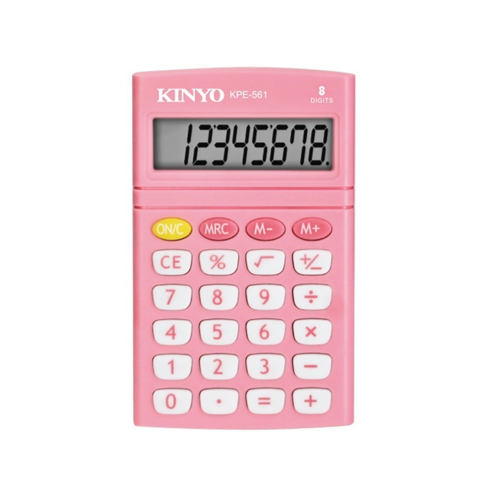 【現貨附發票】KINYO 耐嘉 口袋型繽紛彩漾(國家考試專用)8位元計算機 1入 KPE-561-細節圖6