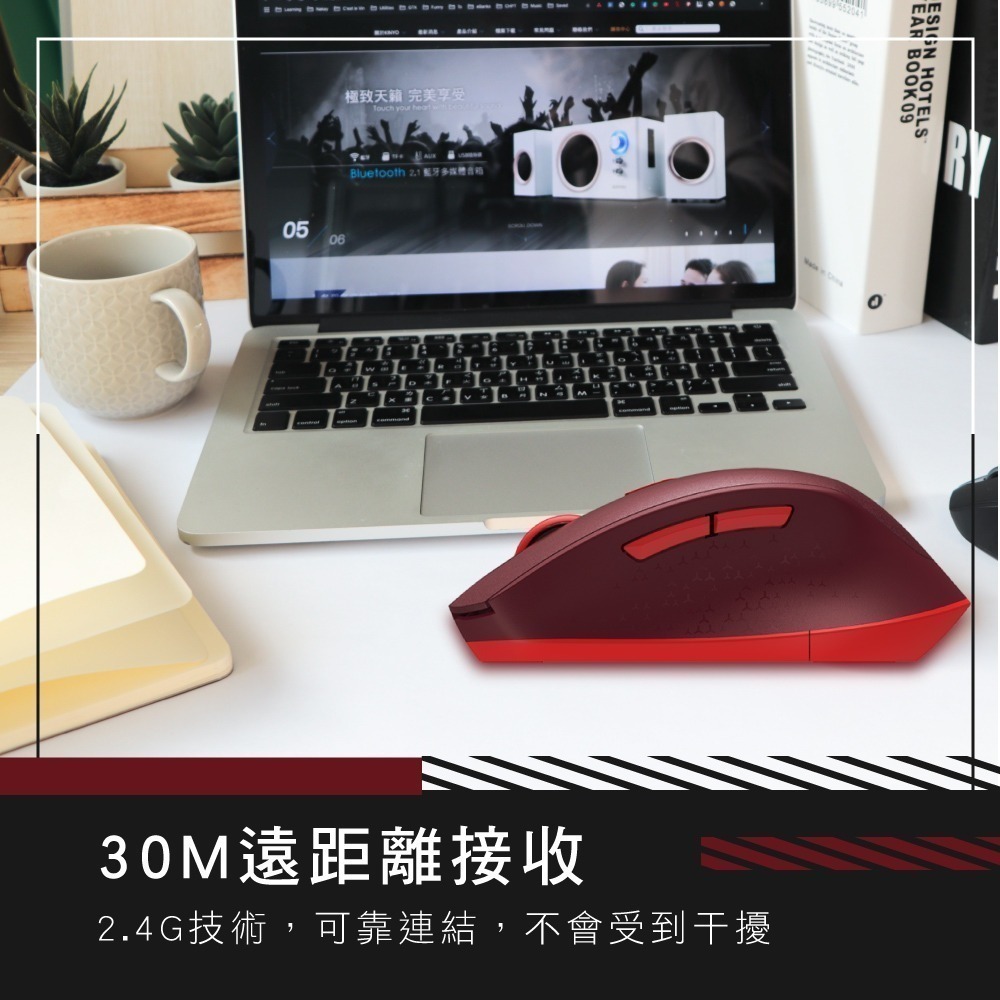 【現貨附發票】KINYO 耐嘉 2.4GHz 無線靜音滑鼠 無線滑鼠 1入 GKM-917-細節圖4
