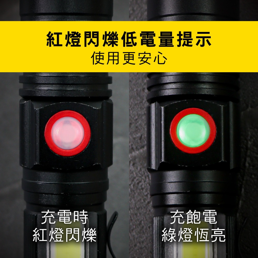 【現貨附發票】KINYO 耐嘉 外接式充電T6 LED多功能變焦手電筒 照明燈 露營燈 LED手電筒1入 LED-645-細節圖6