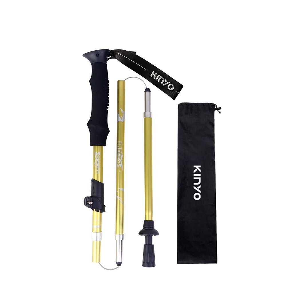 【現貨附發票】KINYO 耐嘉 SOMMET 輕量鋁合金五節摺疊登山杖 1入 TP-6020-規格圖9