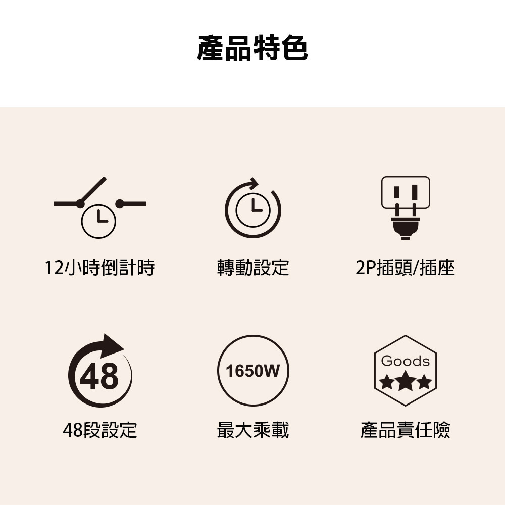 【現貨附發票】朝日電工 Double Sun 雙日 12小時2P機械式倒數定時器 1入 TM-007-細節圖3