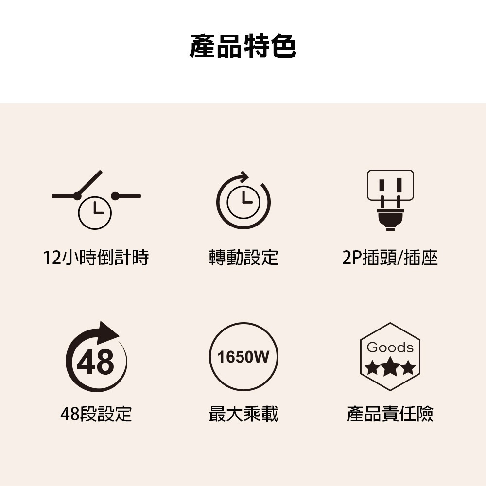 【現貨附發票】朝日電工 Double Sun 雙日 12小時2P機械式倒數定時器 1入 TM-007-細節圖3
