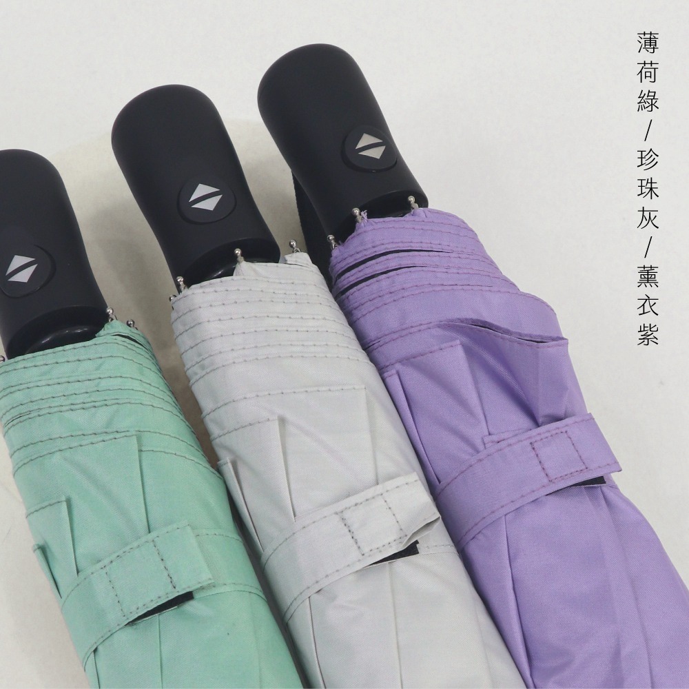 【現貨附發票】KINYO 耐嘉 21吋鋁合金羽毛黑膠自動開收晴雨傘 1入 KU-9083-細節圖6