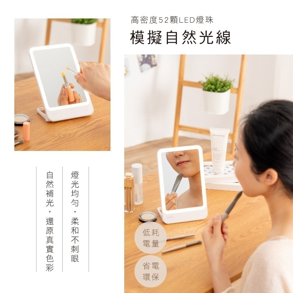 【現貨附發票】KINYO 耐嘉 LED直立/壁掛兩用化妝鏡 1入 BM-083-細節圖7