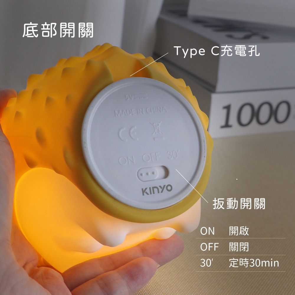 【現貨附發票】KINYO 耐嘉 果刺郎拍拍氣氛燈 拍拍燈 氣氛燈 LED小夜燈 1入 LED-6541-細節圖7