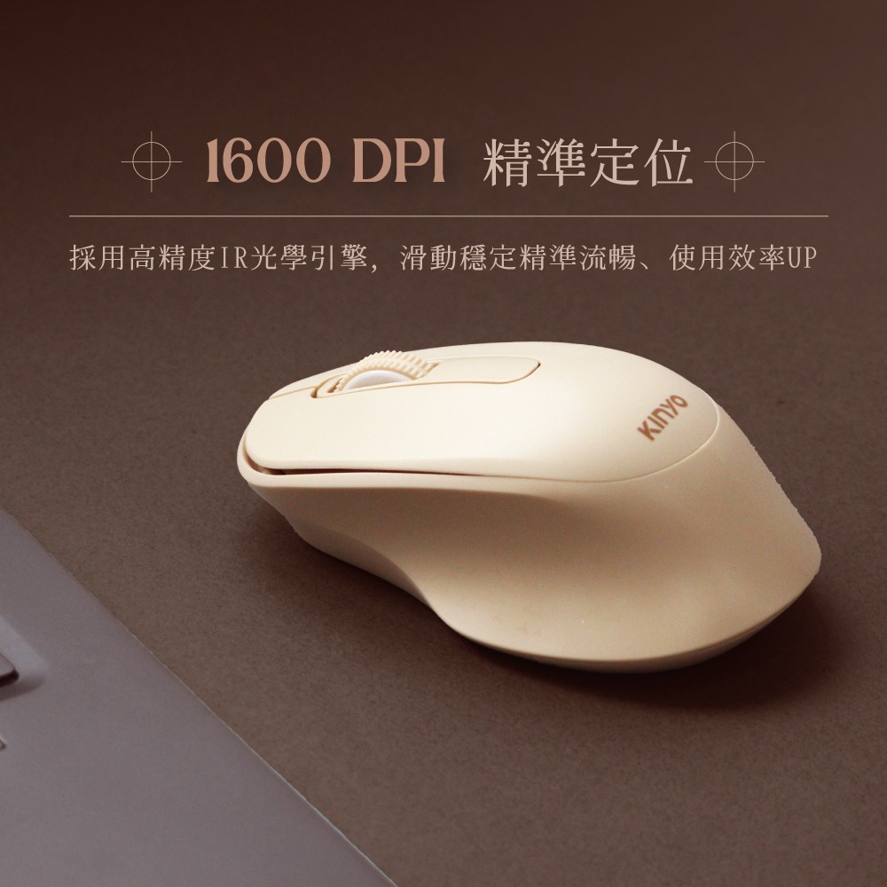 【現貨附發票】KINYO 耐嘉 2.4GHz 靜音無線滑鼠 1入 GKM-916-細節圖4