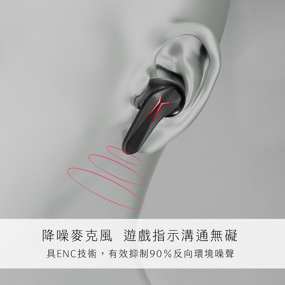 【現貨附發票】KINYO 耐嘉 炫光電競無線藍牙耳機麥克風 藍牙耳機 藍芽耳機 1組 BTE-3905-細節圖5