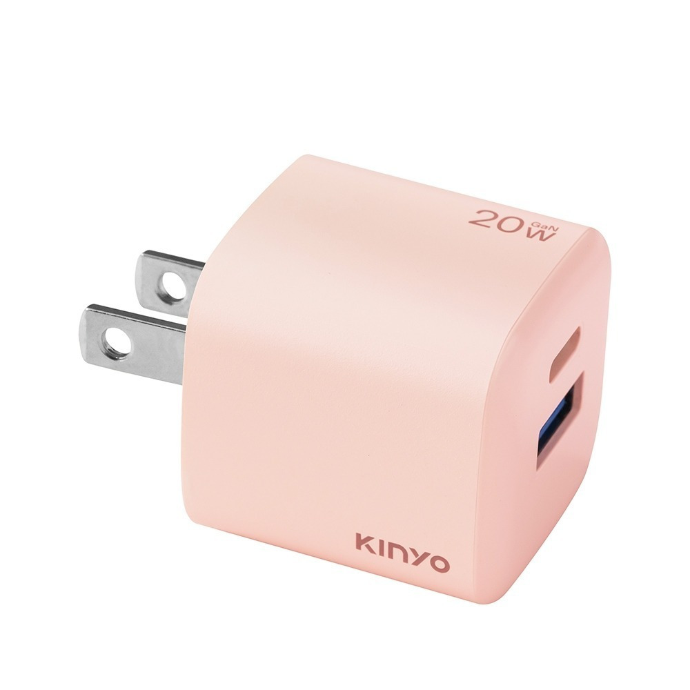 【現貨附發票】KINYO 耐嘉 氮化鎵雙孔PD充電器20W USB+Type-C USB充電器 1入 PDCB-120-規格圖8