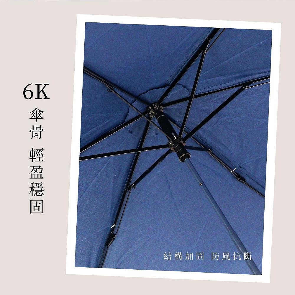 【現貨附發票】KINYO 耐嘉 19吋三折防潑水極細輕量晴雨傘 1入 KU-9041-細節圖3