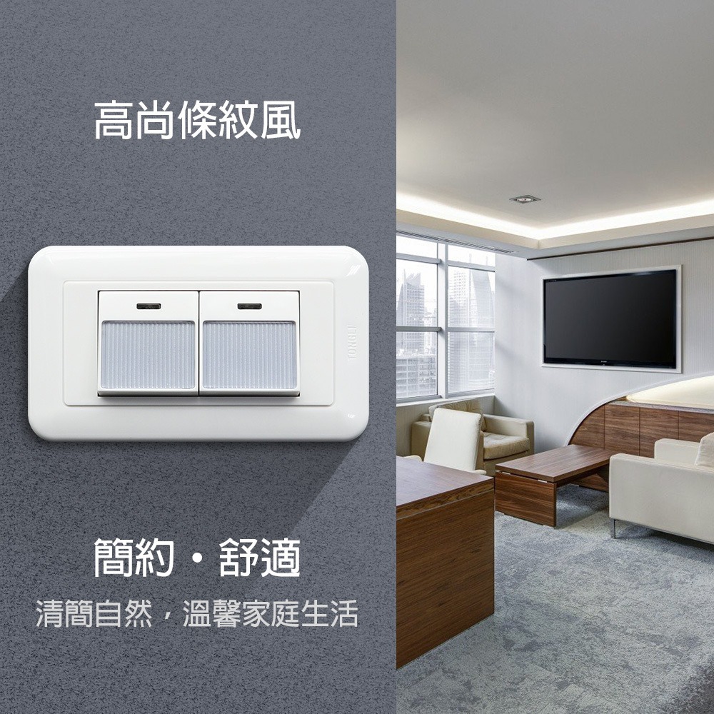 【現貨附發票】雙日 朝日電工 可舒目夜光雙開關蓋板組 竹紋特大型夜光雙開關組 1入 P-TL-2SS / Q-2SS-細節圖2