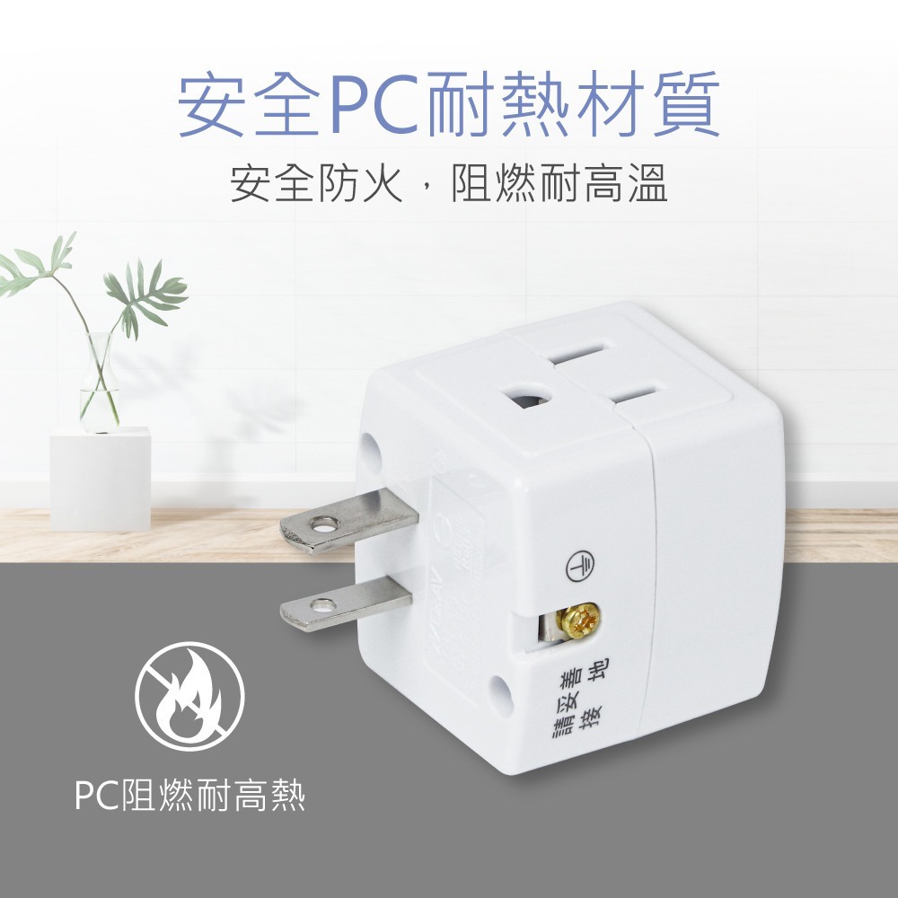 【現貨附發票】KINYO 耐嘉 3P三面插分接器 插座 1入 MR-5350-細節圖5