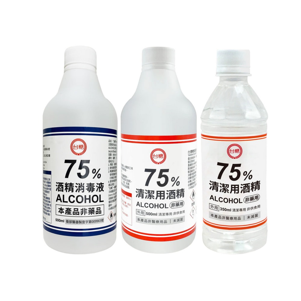 省荷包市集【台糖】箱購-12瓶 75%酒精  350ML 500ML 國家品質 清潔用酒精 消毒劑 防疫酒精-細節圖2