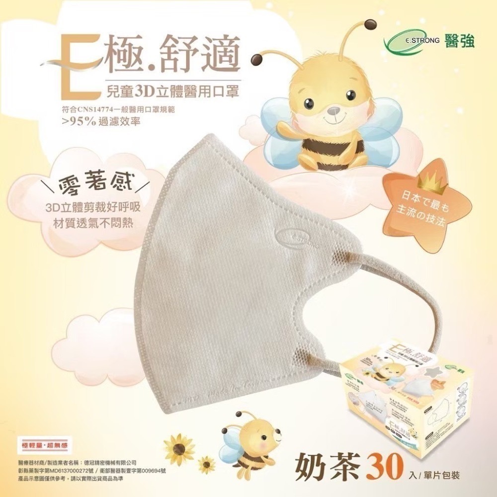【限時購】3盒組免運【醫強】3D立體醫用口罩 成人 / 兒童醫用口 夏日透氣款 極舒適系列 美顏V臉-規格圖11