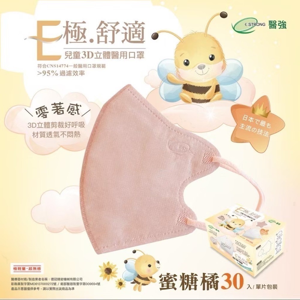 【限時購】3盒組免運【醫強】3D立體醫用口罩 成人 / 兒童醫用口 夏日透氣款 極舒適系列 美顏V臉-規格圖11