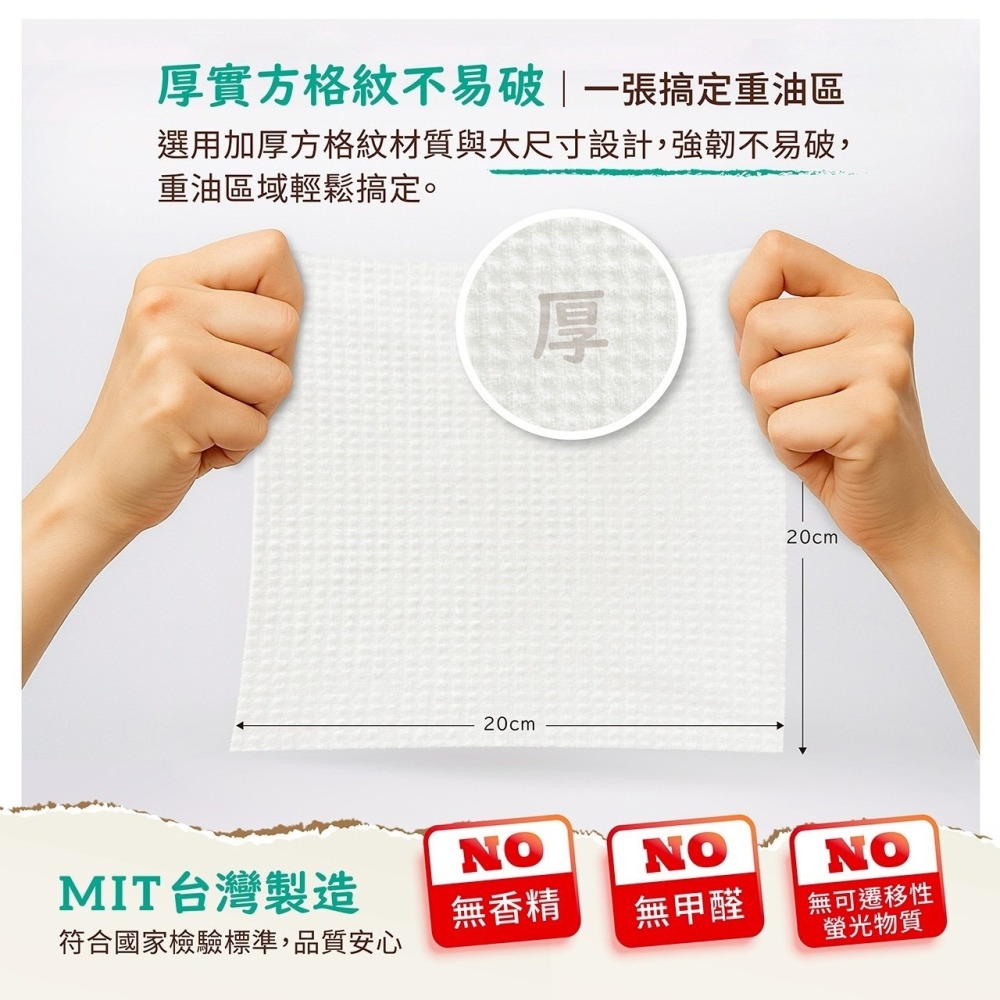 省荷包市集【KESPOL克司博】濕紙巾 廚房去污抗菌濕巾 廚房清潔 廚房濕紙巾 60抽 掀蓋 冷壓橘油 加厚格紋布-細節圖5