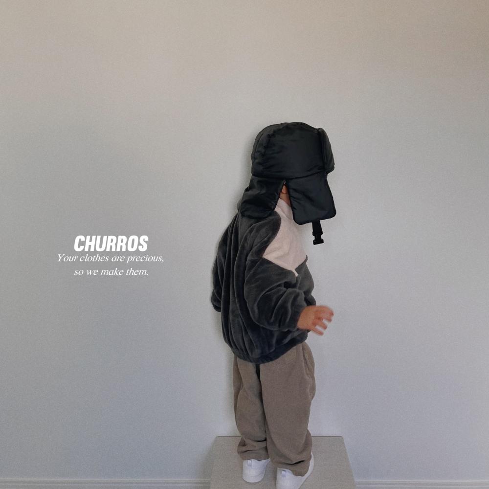 韓國代購-CHURROS 飛行帽-3色 護耳帽 保暖 冬季 正韓童裝 韓國直送 韓國童帽 配件 男童 帥氣-細節圖5