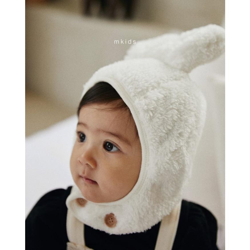 韓國代購- M KIDS 🌟部分現貨🌟可愛兔兔帽 熊貓帽 垂耳兔 保暖帽 溫暖 韓國直送 正韓 韓國童裝 韓國童帽-細節圖8