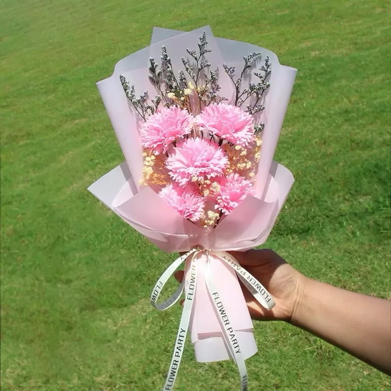 乾燥花束 畢業花束 母親節花束  教師節花束 玫瑰花 滿天星 向日葵 香皂花 永生花 乾燥花  康乃馨 禮物 情人節-細節圖6