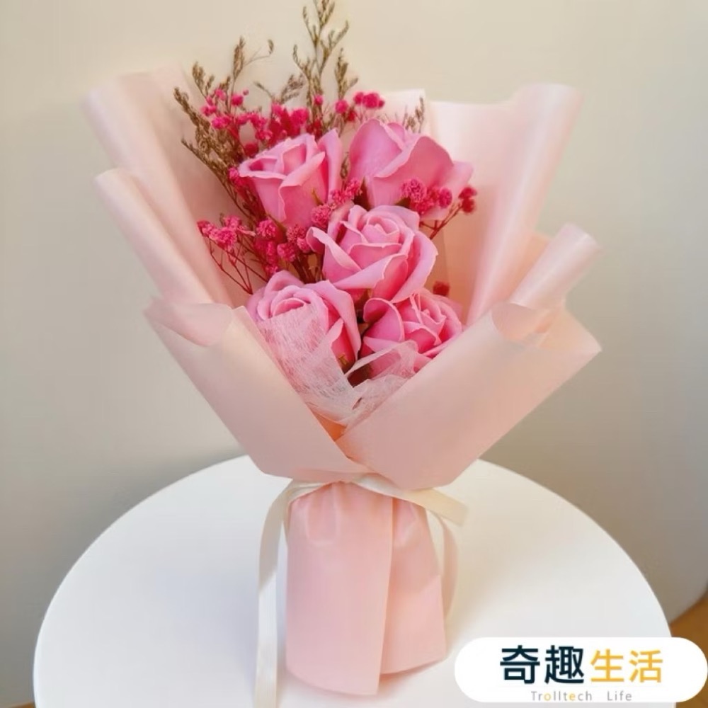 乾燥花束 畢業花束 母親節花束  教師節花束 玫瑰花 滿天星 向日葵 香皂花 永生花 乾燥花  康乃馨 禮物 情人節-規格圖11