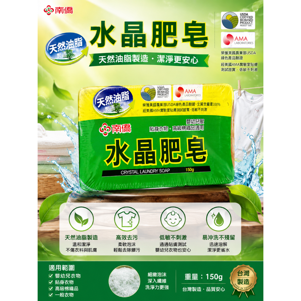 南僑水晶肥皂150g(檸檬清香)-規格圖10