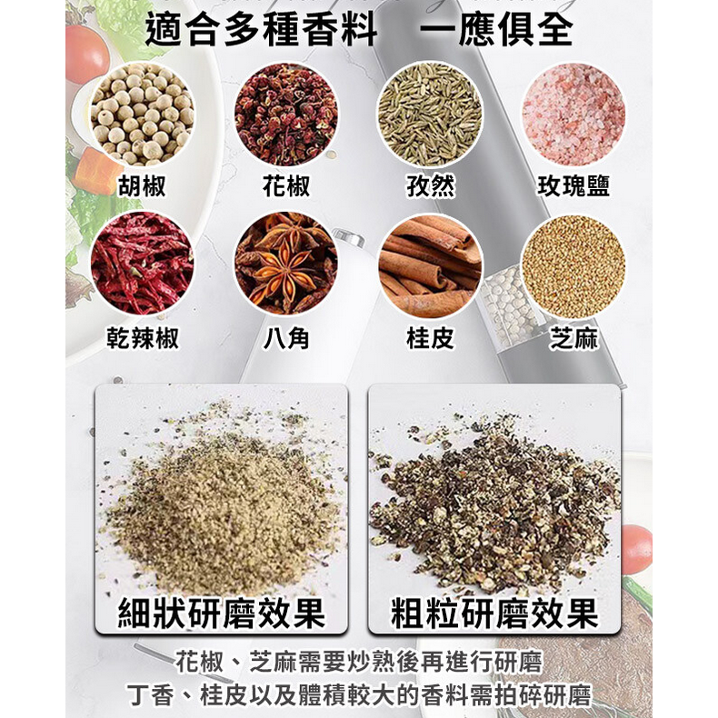 電動研磨器/胡椒研磨機/香料研磨調味罐 (陶瓷芯)-細節圖3