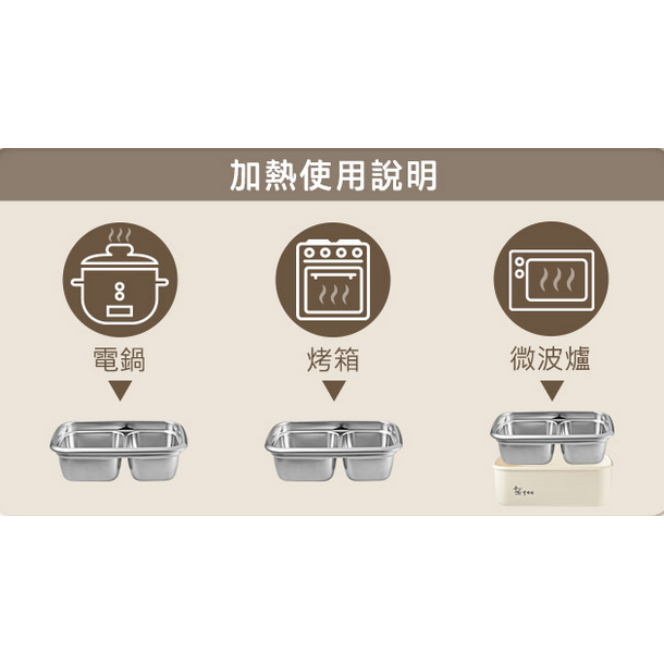 掌廚可樂膳 304不鏽鋼分隔防燙保鮮盒850ML-細節圖4