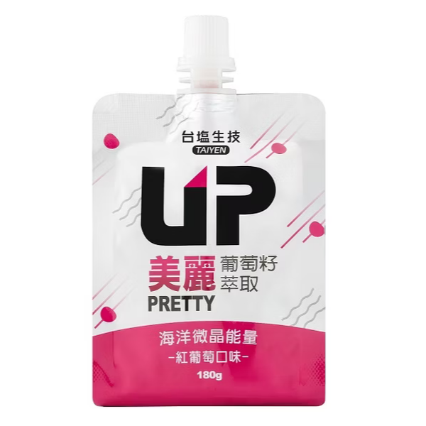 台鹽生技 UP機能吸凍 雙口味組 180g×2包（青梅＋紅葡萄）-細節圖6