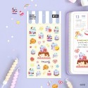 BT21 minini 甜點透明貼紙-規格圖10