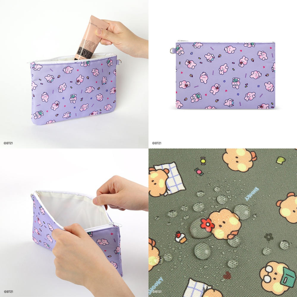 BT21 minini 扁平化妝包-細節圖2