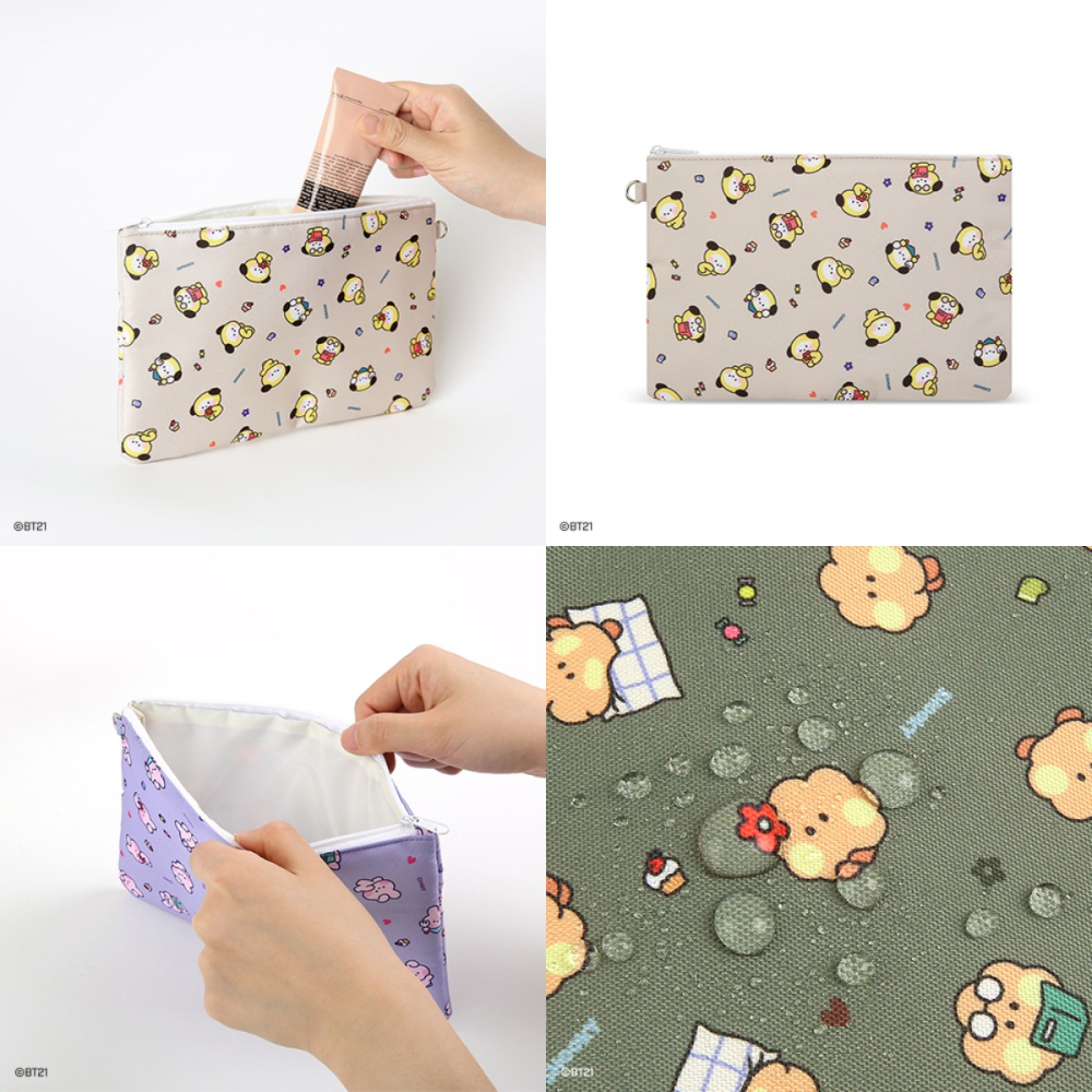 BT21 minini 扁平化妝包-細節圖3