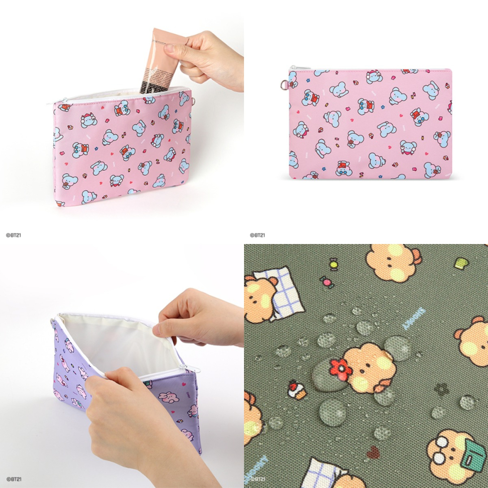 BT21 minini 扁平化妝包-細節圖6